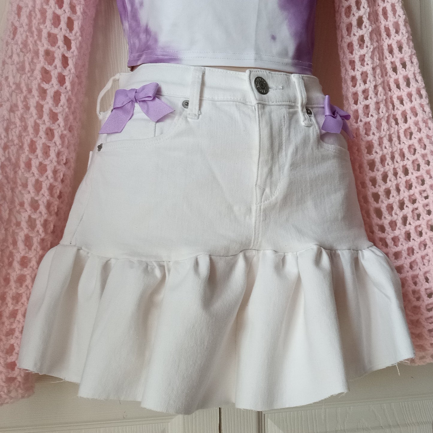 Purple bow skirt