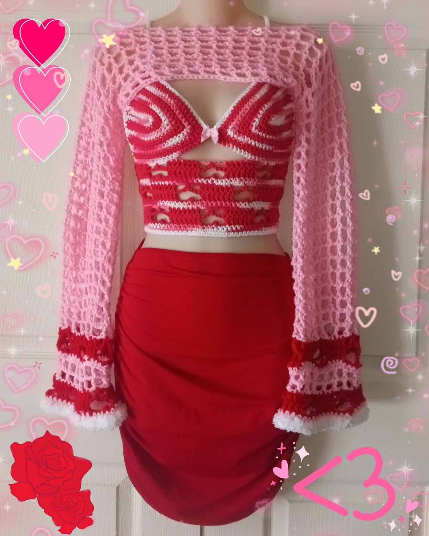 Valentine's crop top