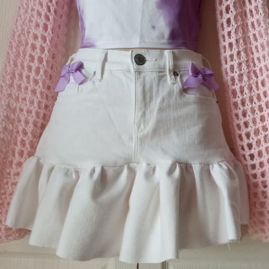 Purple coquette skirt