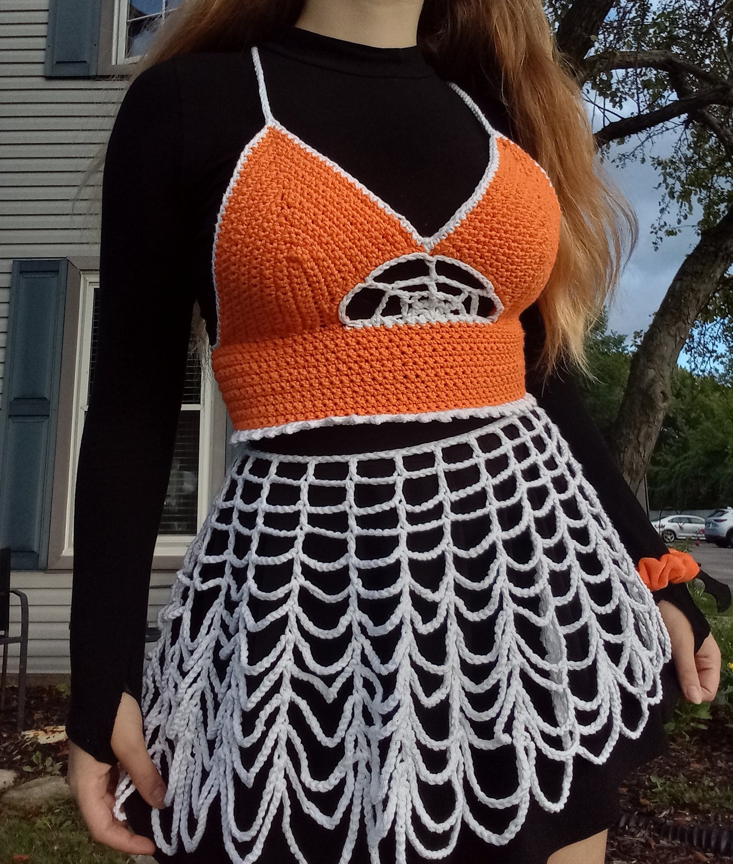 spider web skirt cover pattern